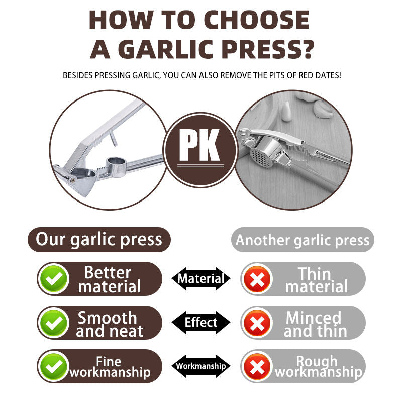 Garlic presser